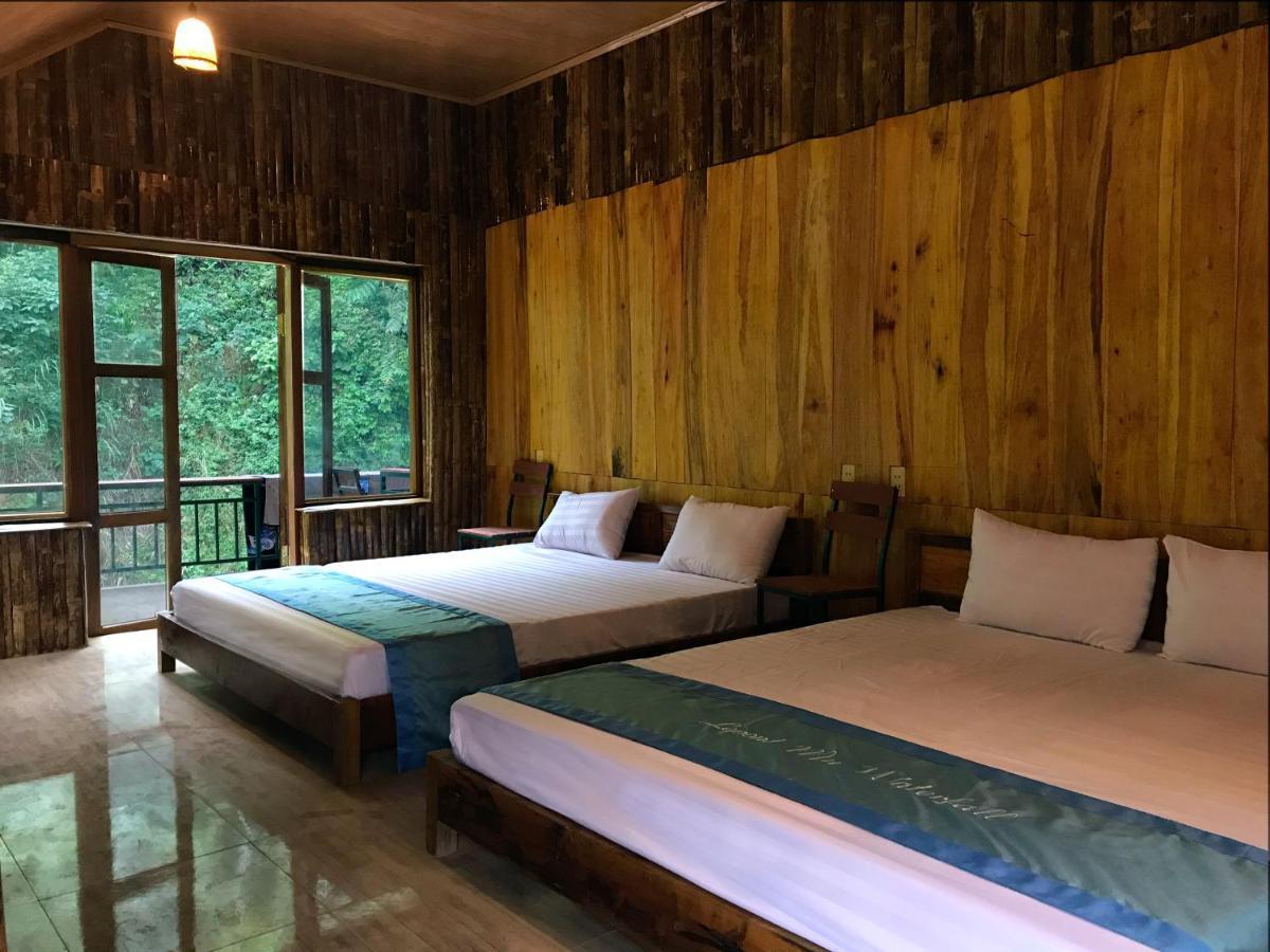 Lepont Mu Waterfall Bungalow Hoa Binh Exterior photo